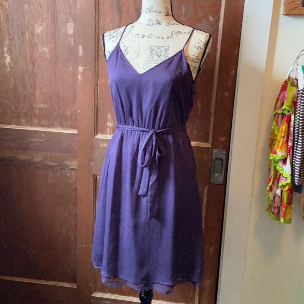 Banana Republic purple violet lace dress size 6
